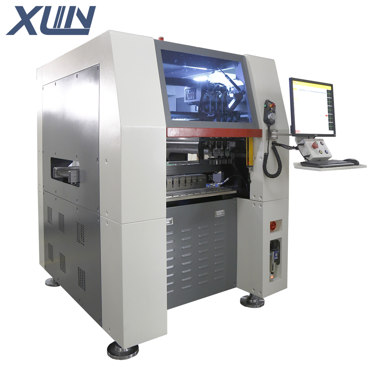 2022 Latest Design Smt Electronics Pick And Place Machine – Odd Form 4 Placement Head Plug-in Machine with 50mm Component Width for SMT Assembly – Xinling detail pictures