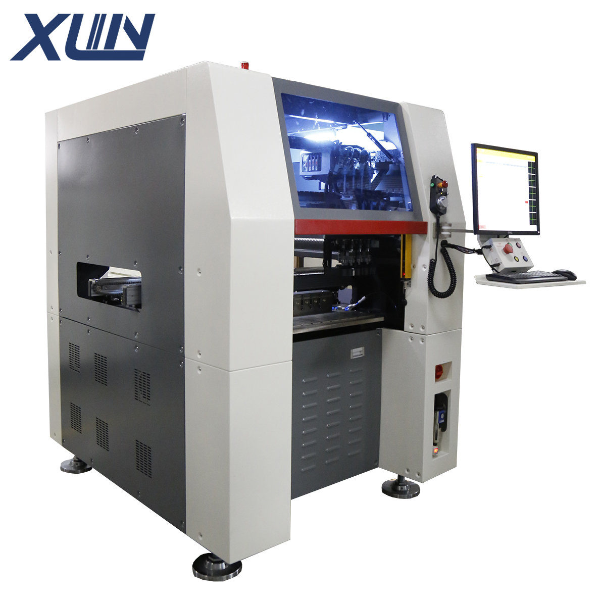 2022 Latest Design Smt Electronics Pick And Place Machine – Odd Form 4 Placement Head Plug-in Machine with 50mm Component Width for SMT Assembly – Xinling detail pictures